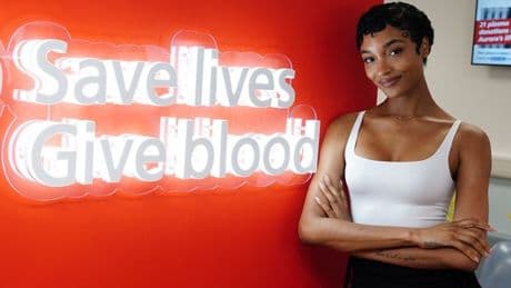 Supermodel Jourdan Dunn donates blood for sickle cell disease and calls on Black donors