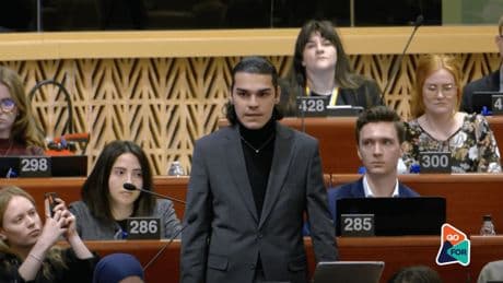 Avrupa Konseyi'nde İmamoğlu konuşması yapan genç tutuklandı