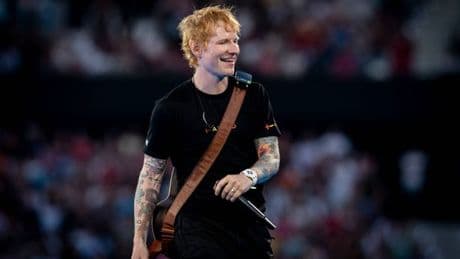 Ed Sheeran's budgie smugglers sell at charity auction alongside custom painted guitar