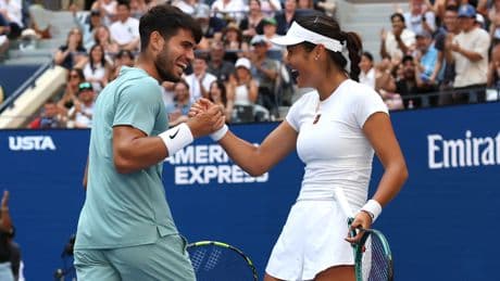 The US Open is serving up romantic matches — and maybe even a ‘Challengers’-style love triangle — on and off the court