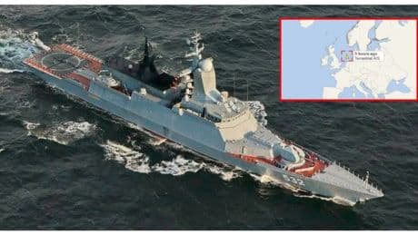 Nave da guerra russa passa attraverso il canale della Manica. «Scortava flotta-ombra di Putin»