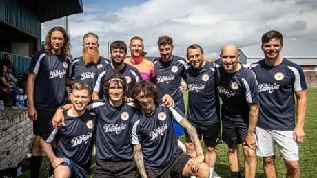 Rock the Crossbar brings musicians and footballers to West Lothian for a great cause