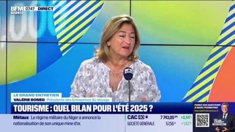 Tourisme: "Plus on réserve en amont, plus on a de chance d'avoir des prix", assure Valérie Boned, présidente des Entreprises du Voyage