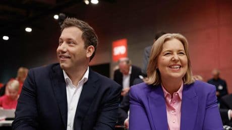 Parteitag: Bas rückt an die SPD-Spitze – Partei straft Klingbeil hart ab