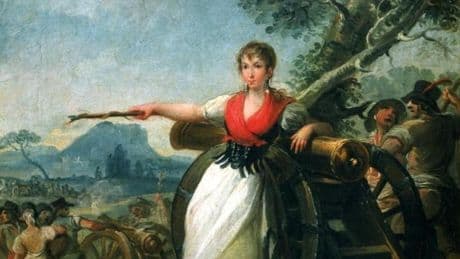 “Las mujeres en España lucharon contra Napoleón de varias formas. Algunas lucharon con las armas, como Agustina de Aragón; y una mayoría apoyaron a los hombres combatientes en tareas logísticas, sanitarias y de respaldo moral”