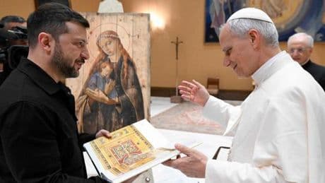 En direct, guerre en Ukraine : Volodymyr Zelensky rencontre le pape Léon XIV et le vice-président américain, J. D. Vance, à Rome