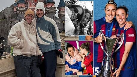 The holidaying close friends trying to ruin each others' dreams in the Euro final: Lionesses star Lucy Bronze and Spain's Ona Batlle are inseparable off the pitch - but major rivals on it