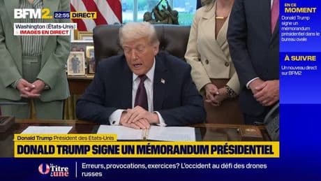 "C’est très important de sauver le pays contre les crimes violents", affirme Donald Trump depuis la Maison-Blanche