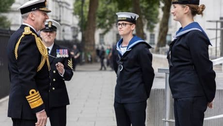 Defence chief bids farewell after 40 years in Royal Navy