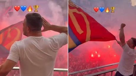 Former Liverpool star leads crazy celebrations after inspiring his boyhood club to their first league title in eight years