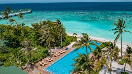 Maldives hotel named one of the best in the world has floating waterpark, jungle go-karting and unlimited champagne