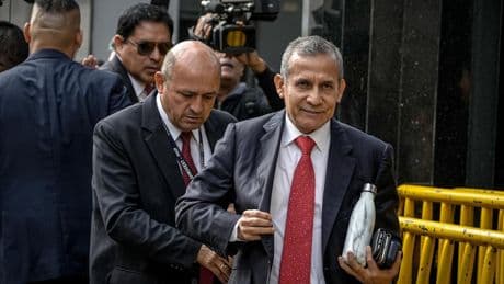 El expresidente peruano Ollanta Humala, arrestado tras ser condenado a 15 años de cárcel por lavado de dinero