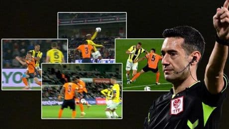 Başakşehir - Fenerbahçe maçında yabancı VAR döneminde bir ilk yaşandı! Çok konuşulan kırmızı kart ve penaltı tepkileri