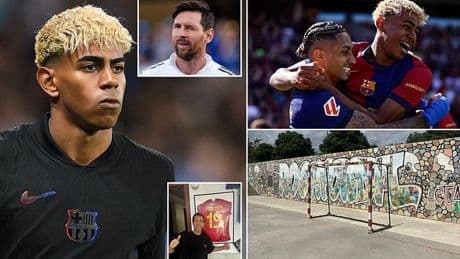 Lamine Yamal may have the world at his feet but Barcelona's new Lionel Messi - who idolises Neymar - is still rooted to the hometown that molded him into a Ballon d'Or favourite