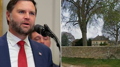 JD Vance to spend summer in Cotswolds manor - next to Jeremy Clarkson's farm