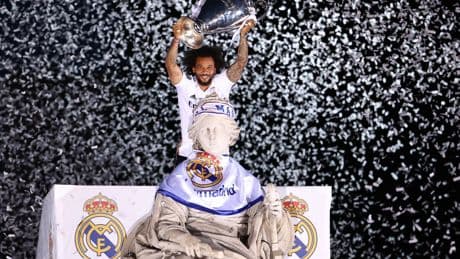 Marcelo, padre e hincha: su gesto de 'manita' al Barça tras el gol de su hijo Enzo