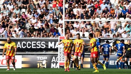 Rugby : au bout du suspense, Perpignan s’impose à Grenoble et sauve sa place en Top 14