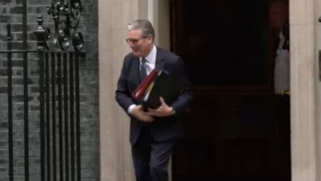 Keir Starmer stumbles out of Number 10 as PM's humiliating 24 hours gets even worse