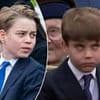Hilarious moment cheeky Prince Louis rolls his eyes at his brother Prince George during VE Day celebrations
