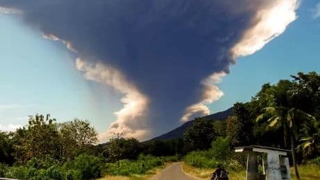 Mount Lewotobi LIVE: Volcano erupts spewing toxic ash cloud 63,000ft into sky