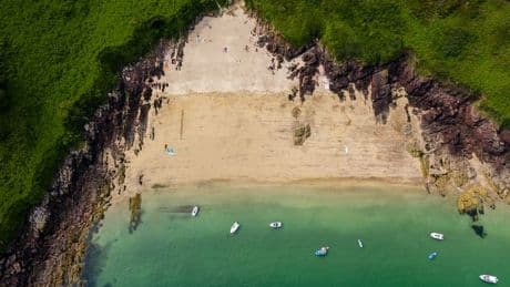 Hidden beach is like 'private island' with crystal clear waters and golden sands