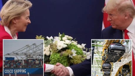 EU to accept 10% flat tariffs on exports to US in hopes of placating Trump: report