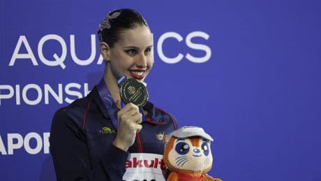Historia de la sincro en Singapur: Iris Tió, primera campeona del mundo de solo