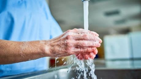 Almost half of people don’t wash their hands after using hospital loos
