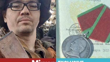 British traitor fighting for Russia brags he's won a medal for 'wiping out' Ukrainians
