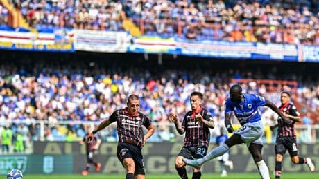 Sampdoria-Cremonese, le immagini dal campo di gioco