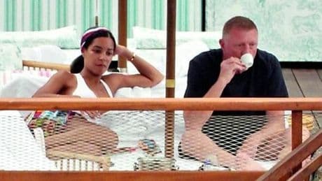 Portofino come Wimbledon, Becker e Berrettini si rilassano in Piazzetta