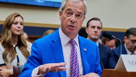 Nigel Farage meets with Donald Trump during Washington visit
