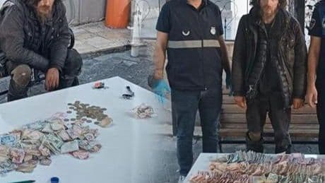 Ekipler şoke oldu! Dilencinin üzerinden binlerce lira çıktı