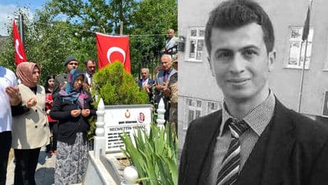 Henüz 24 yaşında olan, 8 aydır görev yapan ve PKK'lı teröristler tarafından şehit edilen Necmettin öğretmen, kabri başında anıldı
