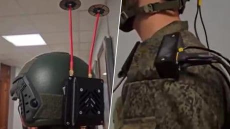 La última táctica rusa no son drones kamikaze. Sus soldados llevan un casco con antenas que está sorprendiendo a Ucrania