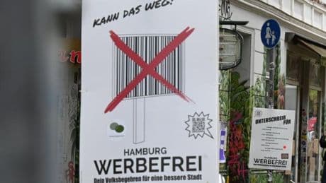 Eilantrag des Volksbegehrens „Hamburg Werbefrei“ unzulässig