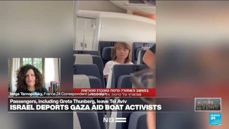 Israel deports Greta Thunberg after intercepting Gaza-bound aid boat