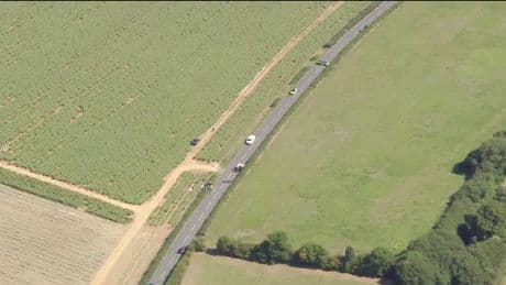 One person airlifted to hospital after helicopter crash