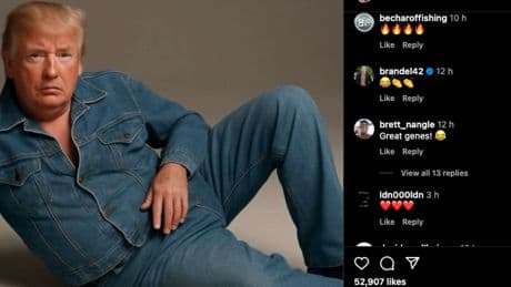 Trump Jr skewered for Instagram post where he referred to his dad’s AI parody of Sydney Sweeney ad as ‘so hot’