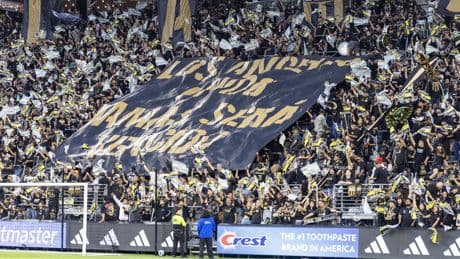 Commentary: LAFC fans put aside their rivalry with Galaxy to stand in solidarity against ICE