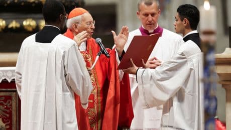 A top cardinal asks for divine guidance at a ‘difficult’ moment in history.
