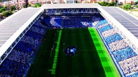 Así ha sido el espectacular mosaico del Espanyol en el RCDE Stadium ante el Betis