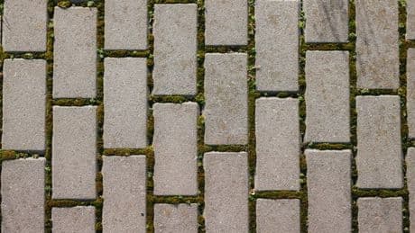 Clean patios in 20 minutes with two-ingredient paste instead of a pressure washer