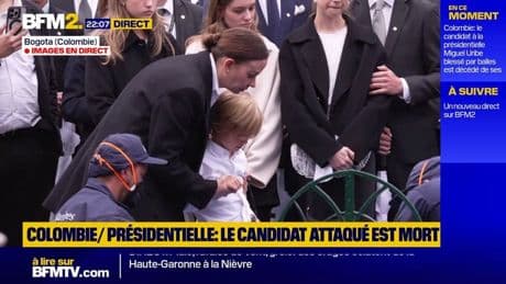 Colombie: funérailles du candidat à la présidentielle Miguel Uribe, victime d'un attentat à Bogota