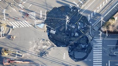 Body of driver, 74, found after becoming trapped in sinkhole for three months