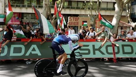 Filippo Ganna remporte le contre-la-montre de la Vuelta, amputé de moitié en raison de nouvelles manifestations propalestiniennes