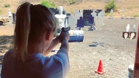 Clip of Sydney Sweeney’s expert shooting range run goes viral after Republican registration revealed, American Eagle ad fiasco