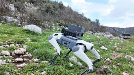 Yerli robotik köpek AyBARS tanıtıldı! Her türlü arazinin üstesinden geliyor: Hem mağarada hem de şehirde