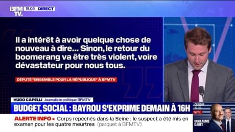 Conférence/budget : Bayrou, la dernière séance ? - 24/08