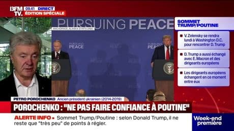 Sommet Trump-Poutine: pour Petro Porochenko, ancien président ukrainien, "il ne faut pas faire confiance à Poutine"